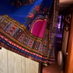 Vibrant Blue and Pink Skirt